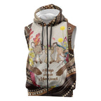 Kangaroo Australia Mother's Day Personalised Sleeveless Zip Hoodie Always Cozy In Mum’s Pouch Aboriginal Art