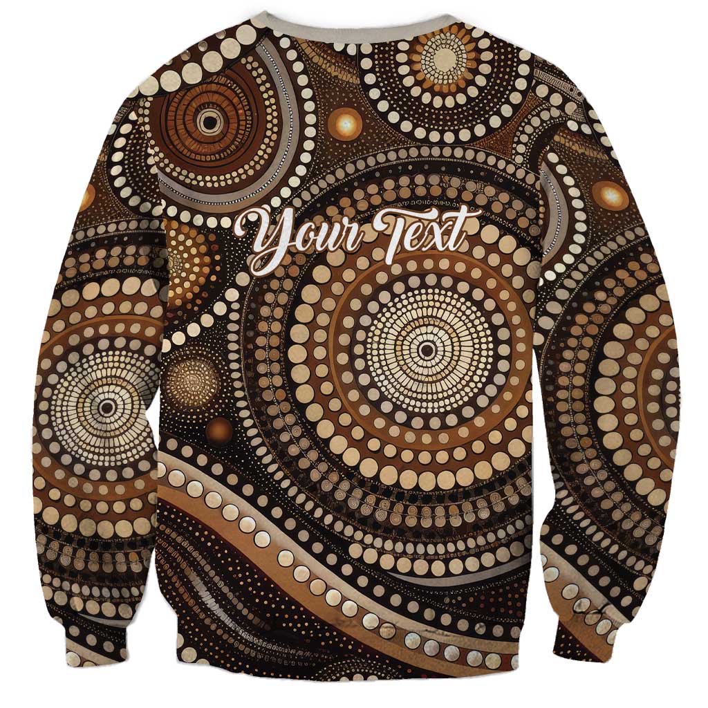 Kangaroo Australia Mother's Day Personalised Sweatshirt Always Cozy In Mum’s Pouch Aboriginal Art