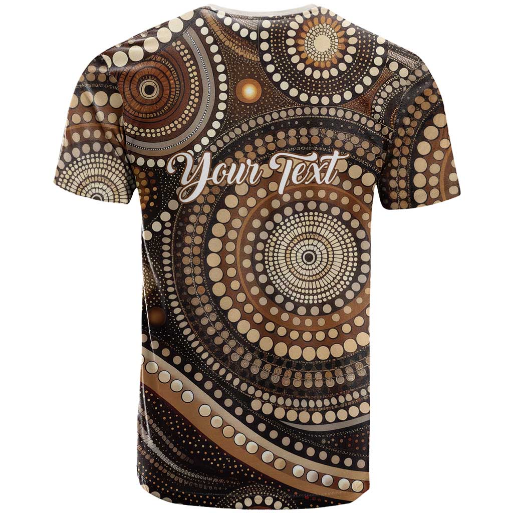 Kangaroo Australia Mother's Day Personalised T Shirt Always Cozy In Mum’s Pouch Aboriginal Art