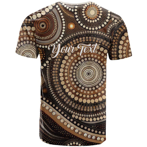 Kangaroo Australia Mother's Day Personalised T Shirt Always Cozy In Mum’s Pouch Aboriginal Art