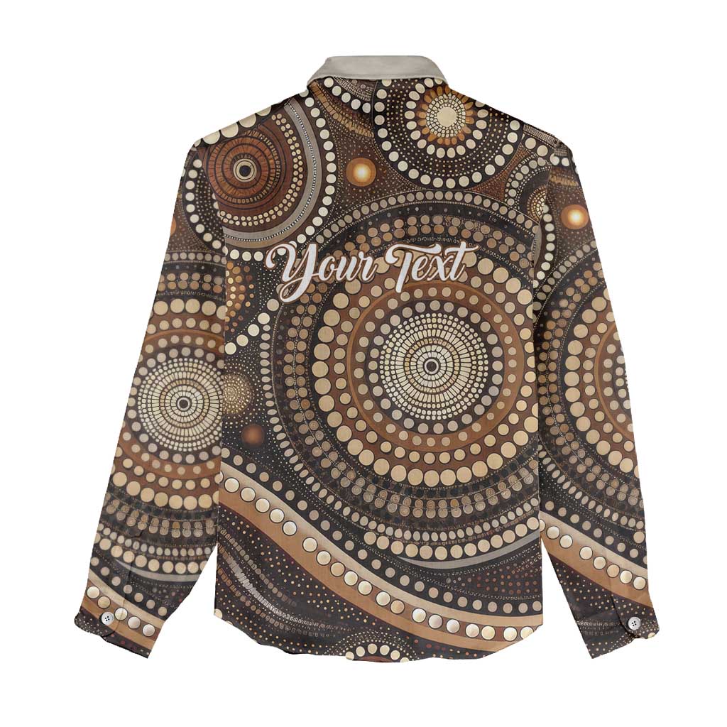 Kangaroo Australia Mother's Day Personalised Women Casual Shirt Always Cozy In Mum’s Pouch Aboriginal Art