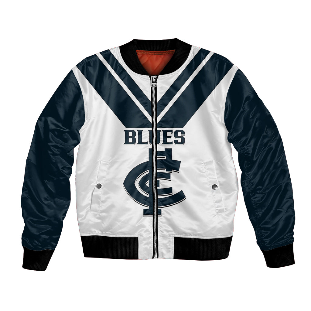 carlton-football-2023-bomber-jacket-go-blues-white-simple-style