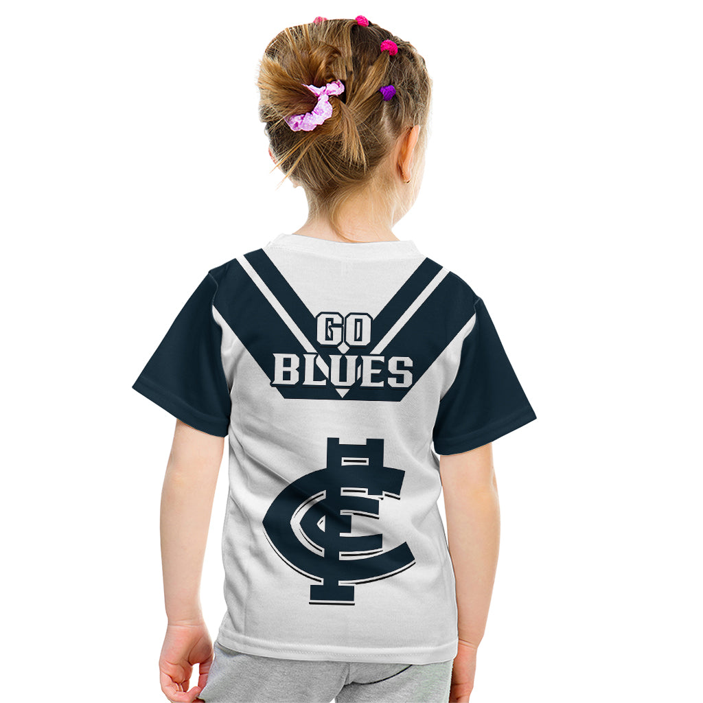 carlton-football-2023-kid-t-shirt-go-blues-white-simple-style