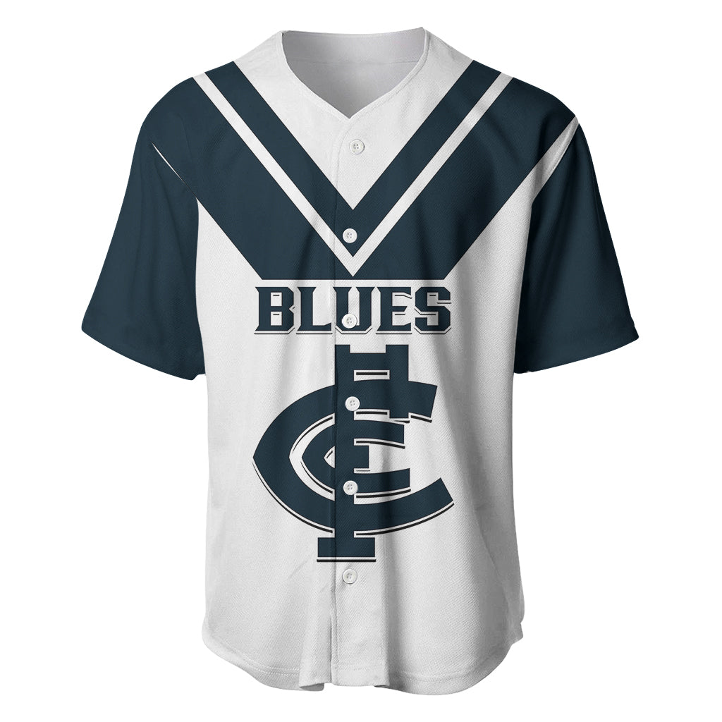 personalised-carlton-football-2023-baseball-jersey-go-blues-white-simple-style