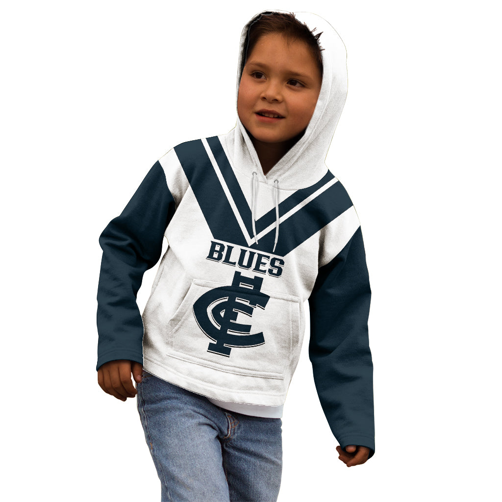 personalised-carlton-football-2023-kid-hoodie-go-blues-white-simple-style