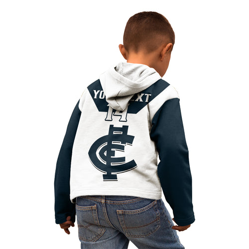 personalised-carlton-football-2023-kid-hoodie-go-blues-white-simple-style