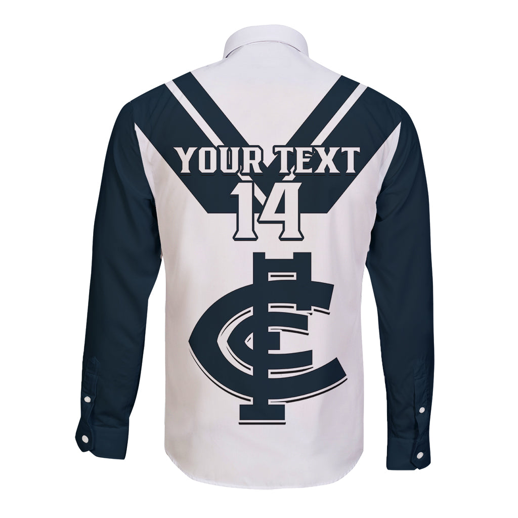 personalised-carlton-football-2023-long-sleeve-button-shirt-go-blues-white-simple-style