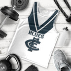 personalised-carlton-football-2023-men-tank-top-go-blues-white-simple-style