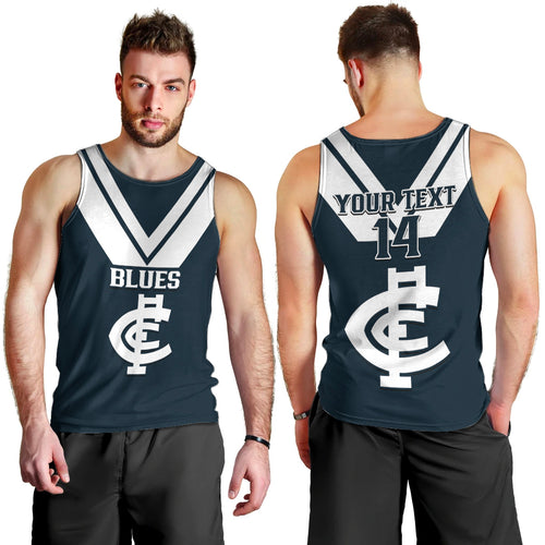 personalised-carlton-football-2023-men-tank-top-go-blues-navy-simple-style