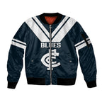 personalised-carlton-football-2023-sleeve-zip-bomber-jacket-go-blues-navy-simple-style
