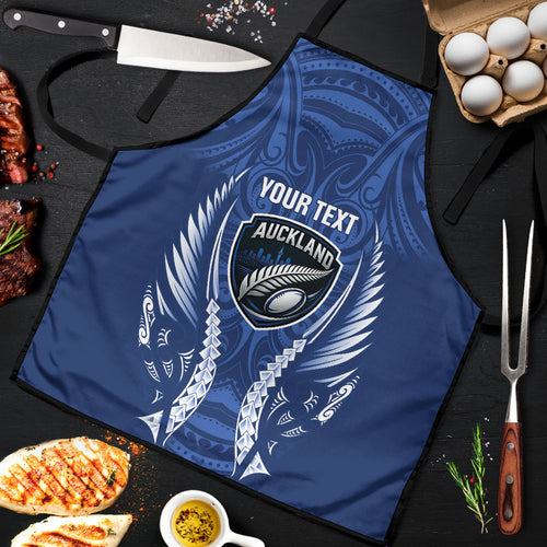 Auckland 2026 Rugby Custom Apron NZ Maori Silver Fern