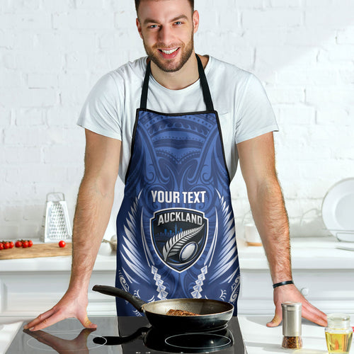 Auckland 2026 Rugby Custom Apron NZ Maori Silver Fern