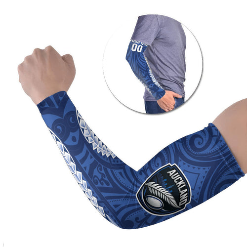 Auckland 2026 Rugby Custom Arm Sleeves NZ Maori Silver Fern