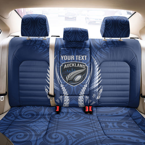 Auckland 2026 Rugby Custom Back Car Seat Cover NZ Maori Silver Fern
