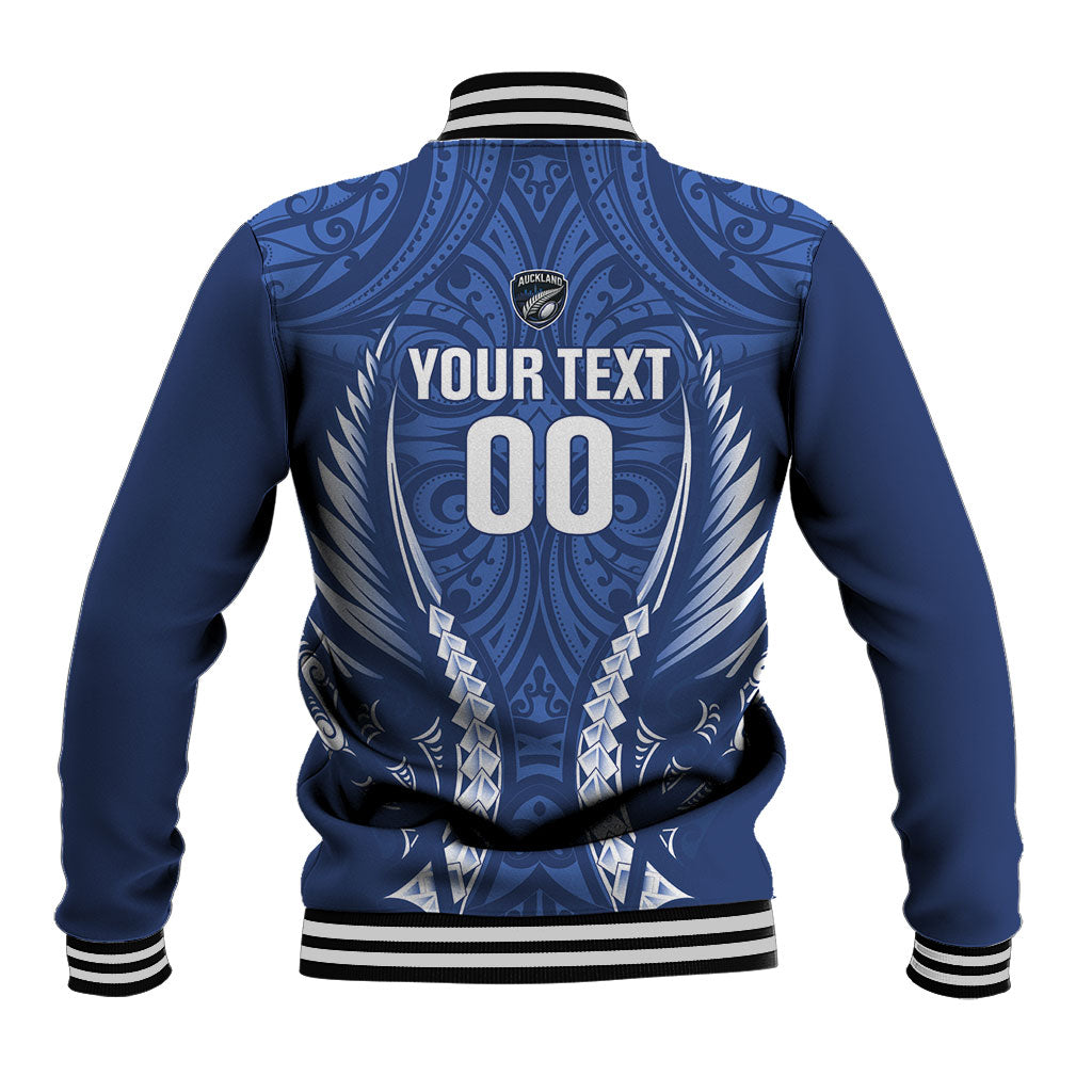 Auckland 2026 Rugby Custom Baseball Jacket NZ Maori Silver Fern