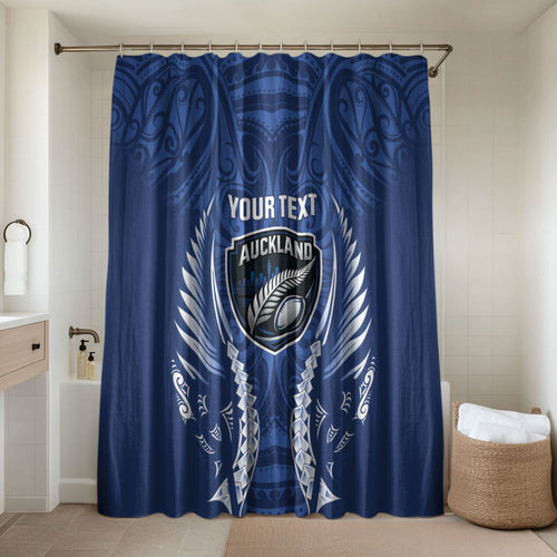 Auckland 2026 Rugby Custom Bathroom Set NZ Maori Silver Fern