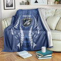 Auckland 2026 Rugby Custom Blanket NZ Maori Silver Fern