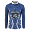 Auckland 2026 Rugby Custom Button Sweatshirt NZ Maori Silver Fern