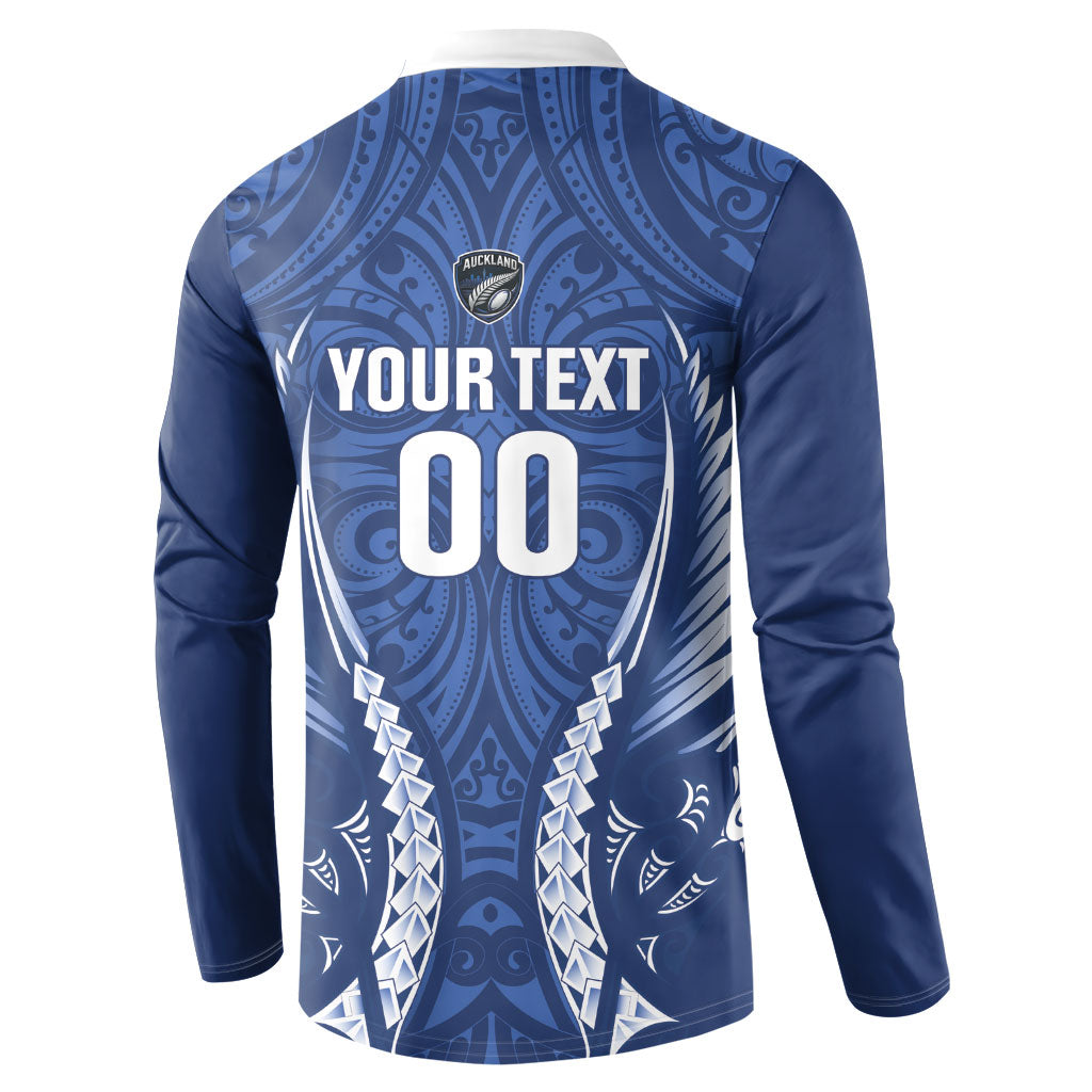 Auckland 2026 Rugby Custom Button Sweatshirt NZ Maori Silver Fern