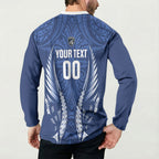 Auckland 2026 Rugby Custom Button Sweatshirt NZ Maori Silver Fern