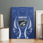 Auckland 2026 Rugby Custom Canvas Wall Art NZ Maori Silver Fern