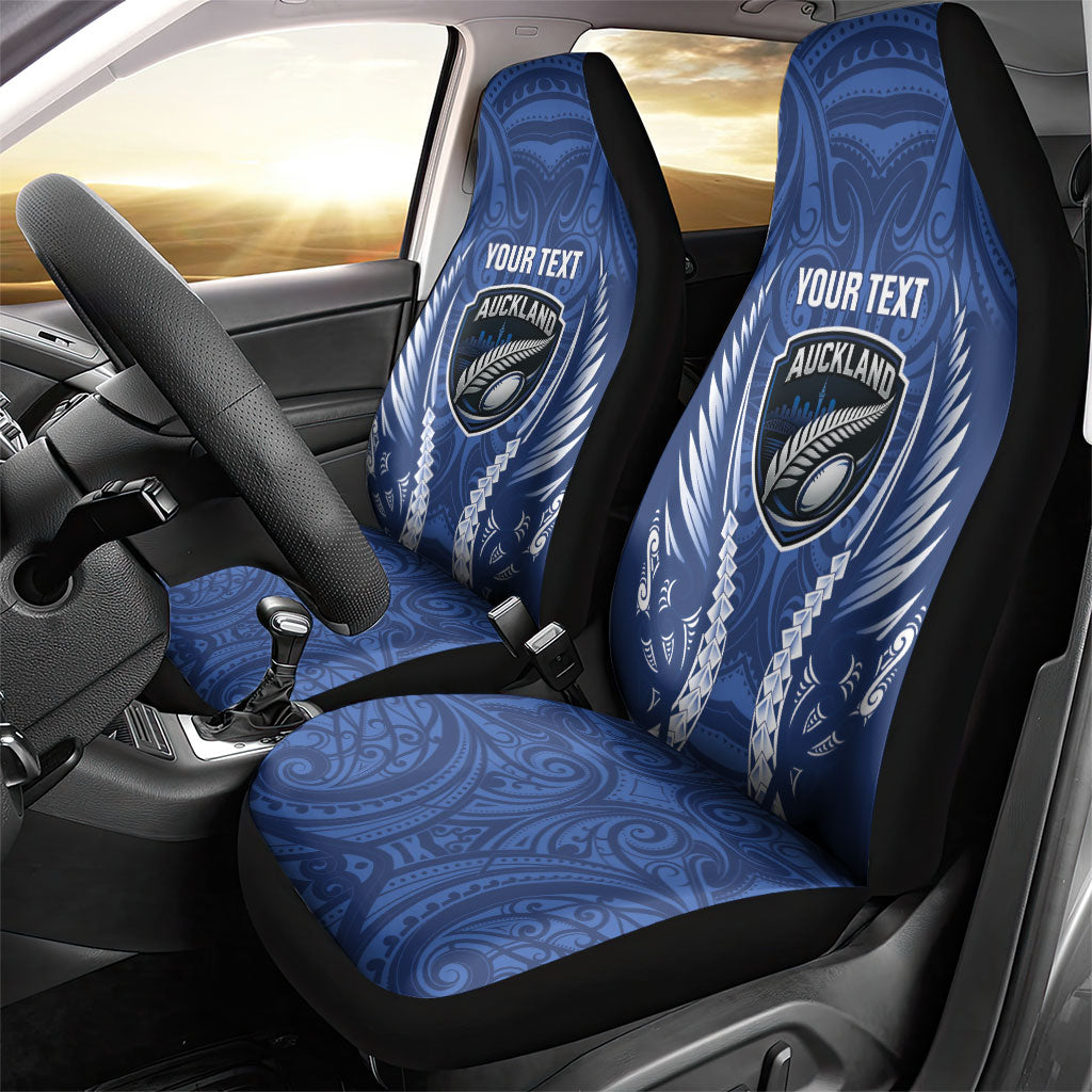 Auckland 2026 Rugby Custom Car Seat Cover NZ Maori Silver Fern