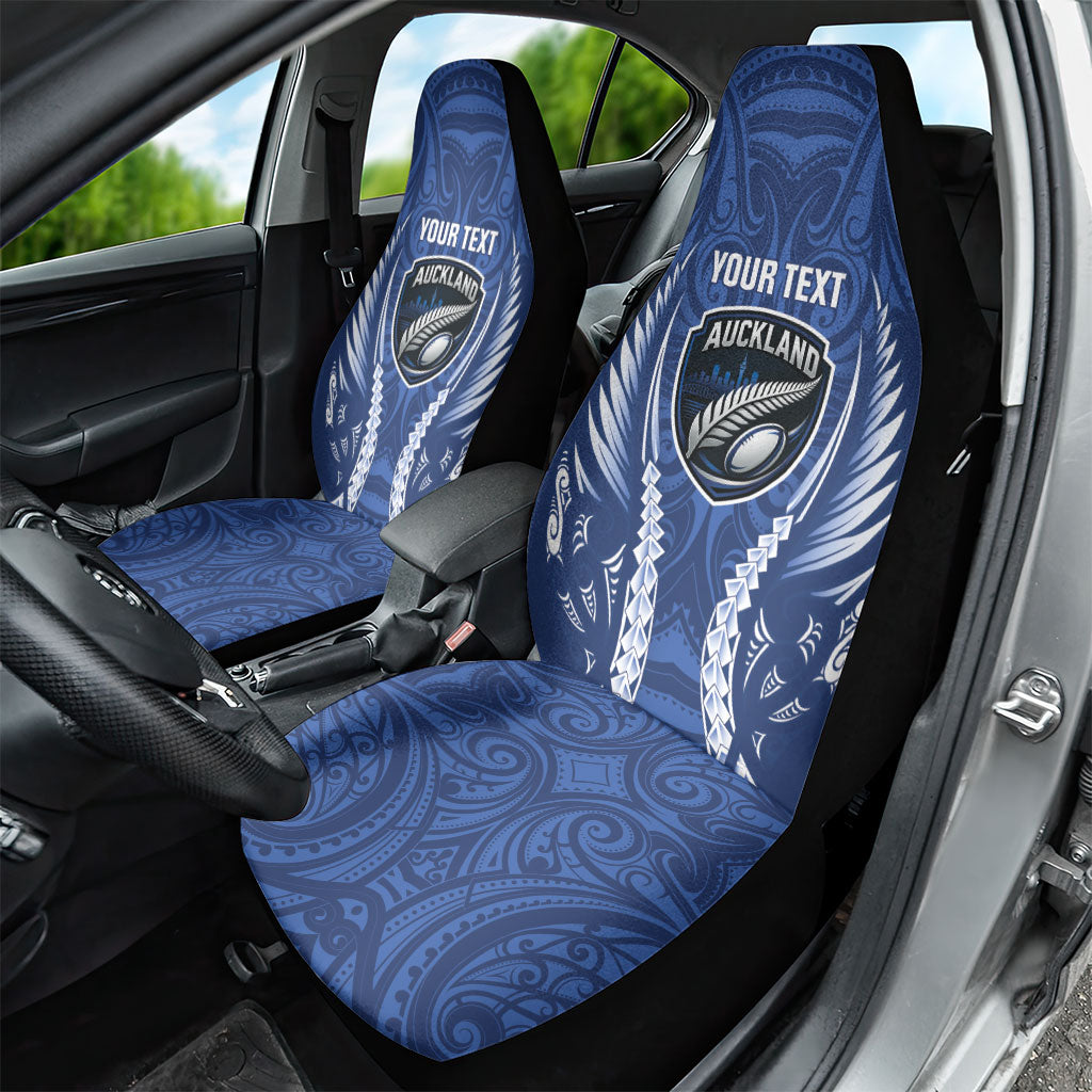 Auckland 2026 Rugby Custom Car Seat Cover NZ Maori Silver Fern
