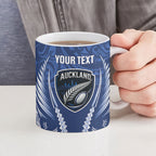 Auckland 2026 Rugby Custom Ceramic Mug NZ Maori Silver Fern