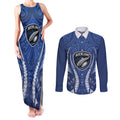 Auckland 2026 Rugby Custom Couples Matching Tank Maxi Dress and Long Sleeve Button Shirt NZ Maori Silver Fern