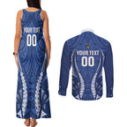 Auckland 2026 Rugby Custom Couples Matching Tank Maxi Dress and Long Sleeve Button Shirt NZ Maori Silver Fern