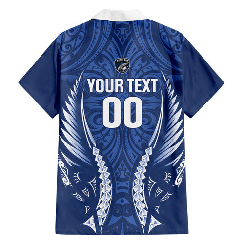 Auckland 2026 Rugby Custom Hawaiian Shirt NZ Maori Silver Fern