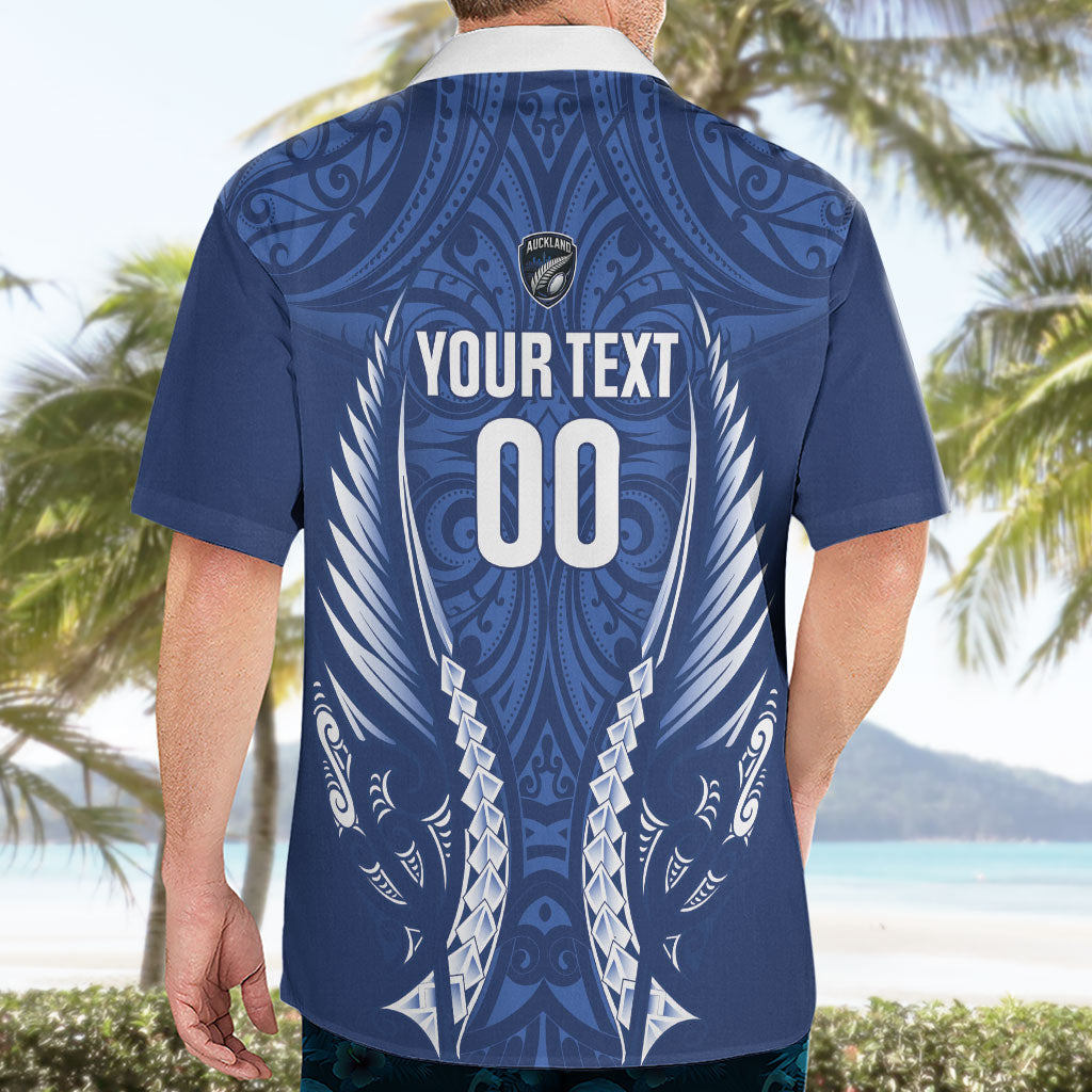 Auckland 2026 Rugby Custom Hawaiian Shirt NZ Maori Silver Fern