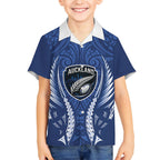 Auckland 2026 Rugby Custom Hawaiian Shirt NZ Maori Silver Fern