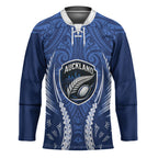 Auckland 2026 Rugby Custom Hockey Jersey NZ Maori Silver Fern