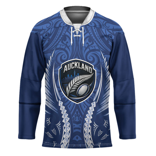 Auckland 2026 Rugby Custom Hockey Jersey NZ Maori Silver Fern