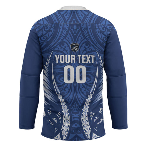 Auckland 2026 Rugby Custom Hockey Jersey NZ Maori Silver Fern