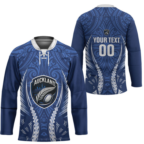 Auckland 2026 Rugby Custom Hockey Jersey NZ Maori Silver Fern