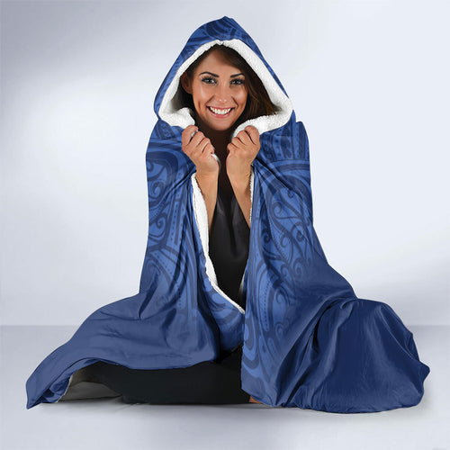 Auckland 2026 Rugby Custom Hooded Blanket NZ Maori Silver Fern