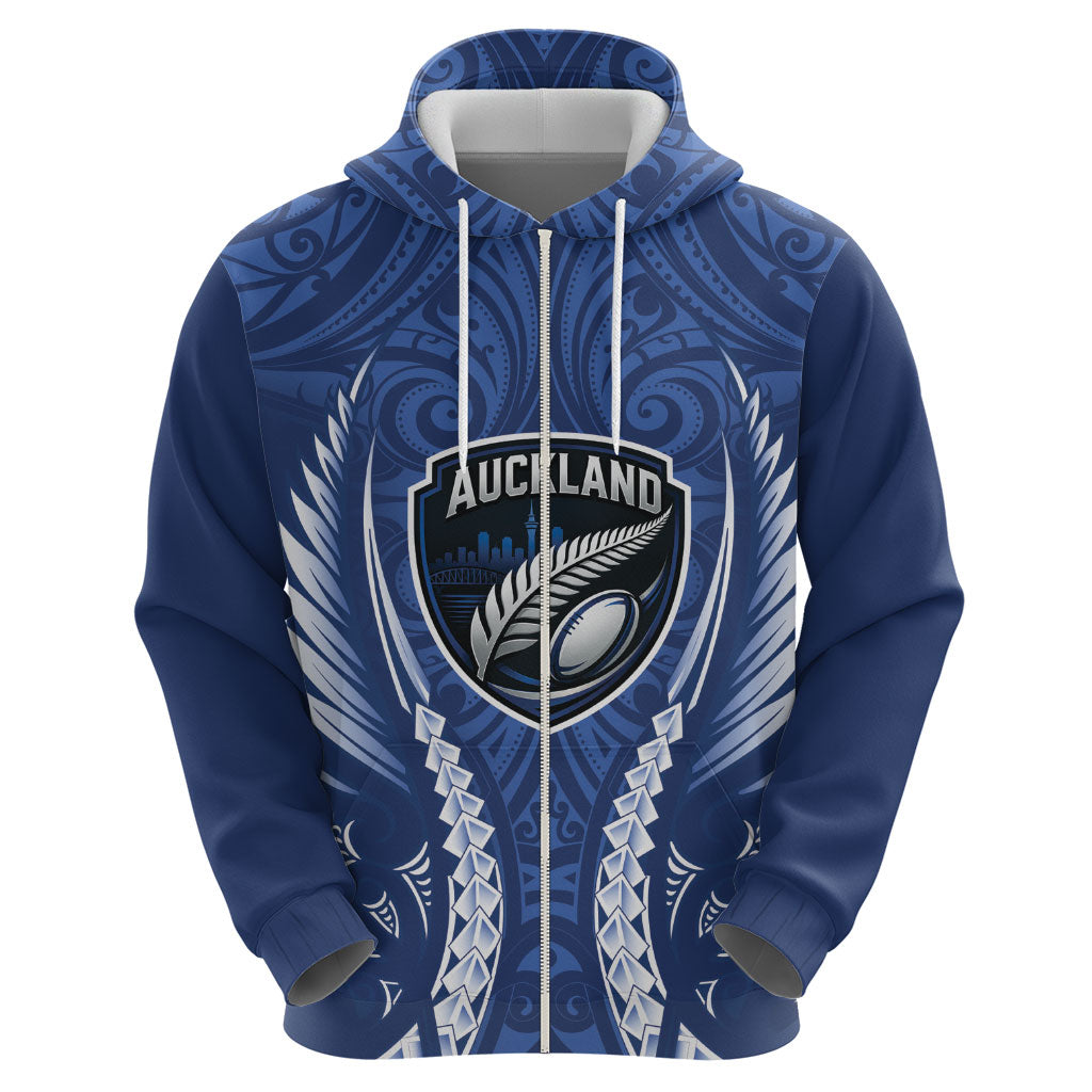 Auckland 2026 Rugby Custom Hoodie NZ Maori Silver Fern