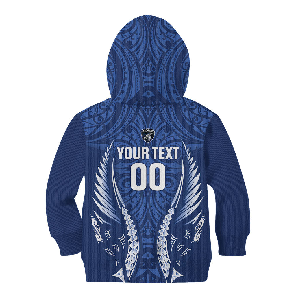 Auckland 2026 Rugby Custom Kid Hoodie NZ Maori Silver Fern