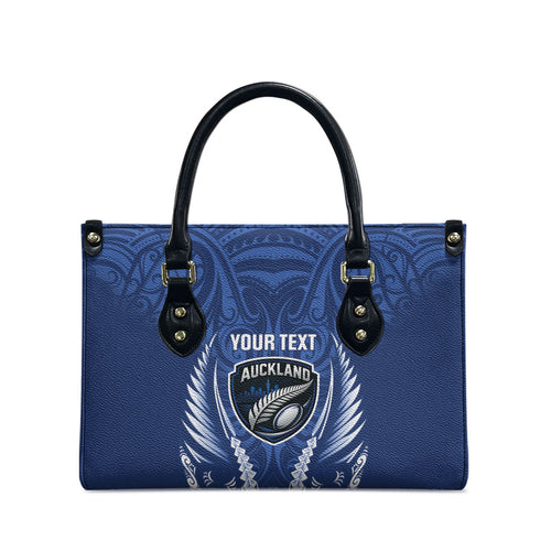 Auckland 2026 Rugby Custom Leather Bag NZ Maori Silver Fern