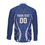 Auckland 2026 Rugby Custom Long Sleeve Button Shirt NZ Maori Silver Fern