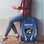 Auckland 2026 Rugby Custom Luggage Cover NZ Maori Silver Fern