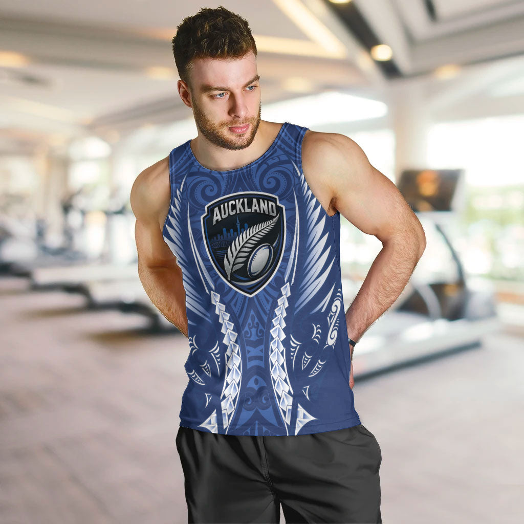 Auckland 2026 Rugby Custom Men Tank Top NZ Maori Silver Fern