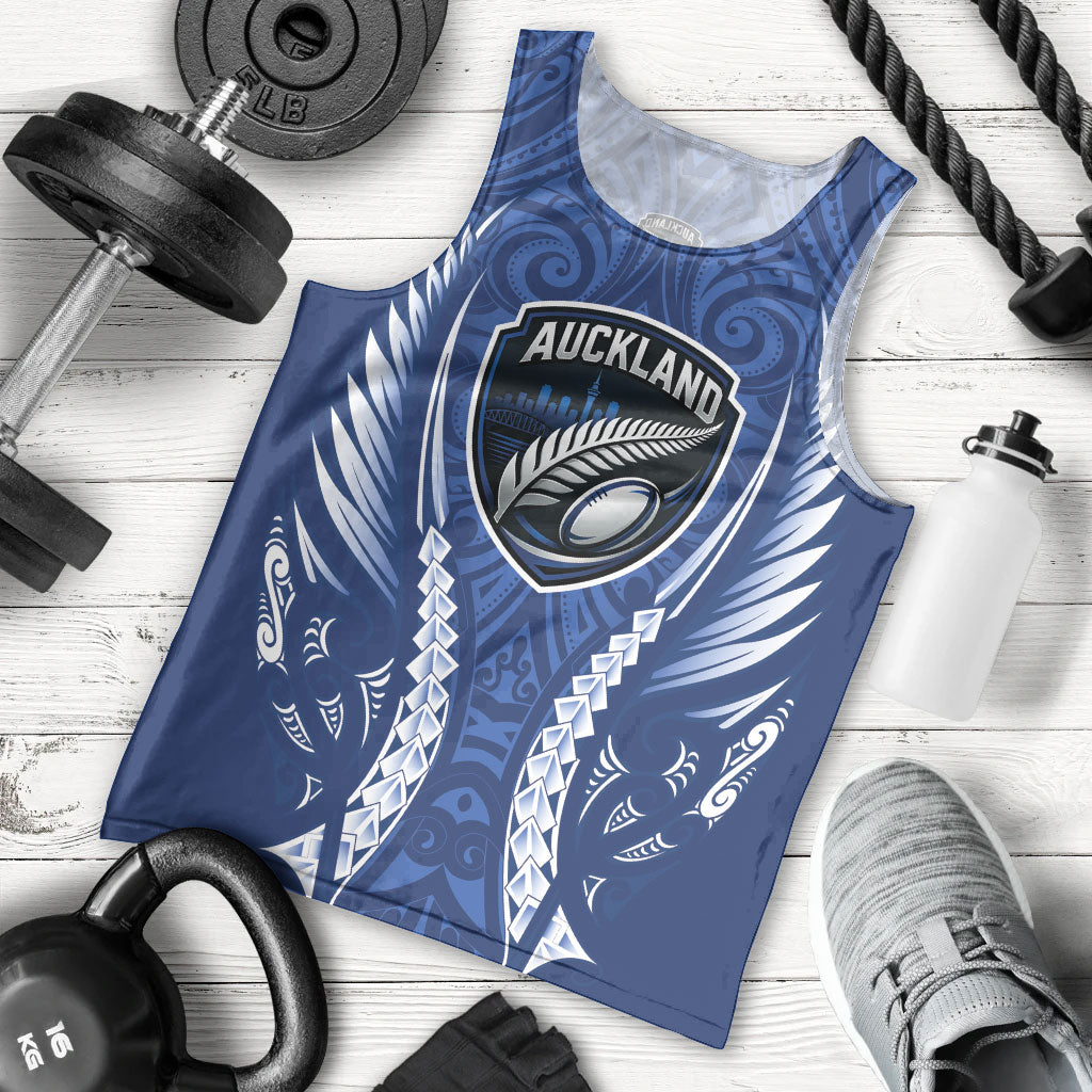 Auckland 2026 Rugby Custom Men Tank Top NZ Maori Silver Fern
