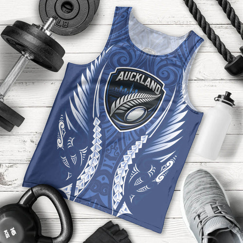 Auckland 2026 Rugby Custom Men Tank Top NZ Maori Silver Fern