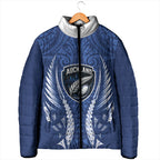 Auckland 2026 Rugby Custom Padded Jacket NZ Maori Silver Fern