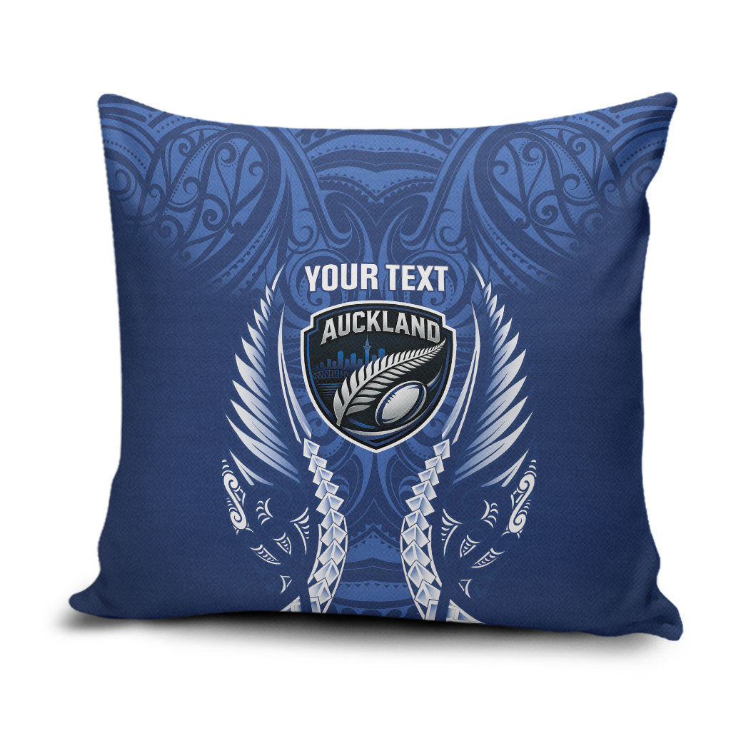 Auckland 2026 Rugby Custom Pillow Cover NZ Maori Silver Fern