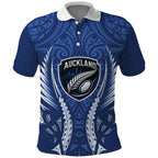 Auckland 2026 Rugby Custom Polo Shirt NZ Maori Silver Fern