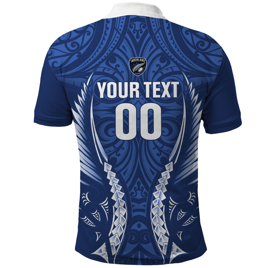 Auckland 2026 Rugby Custom Polo Shirt NZ Maori Silver Fern